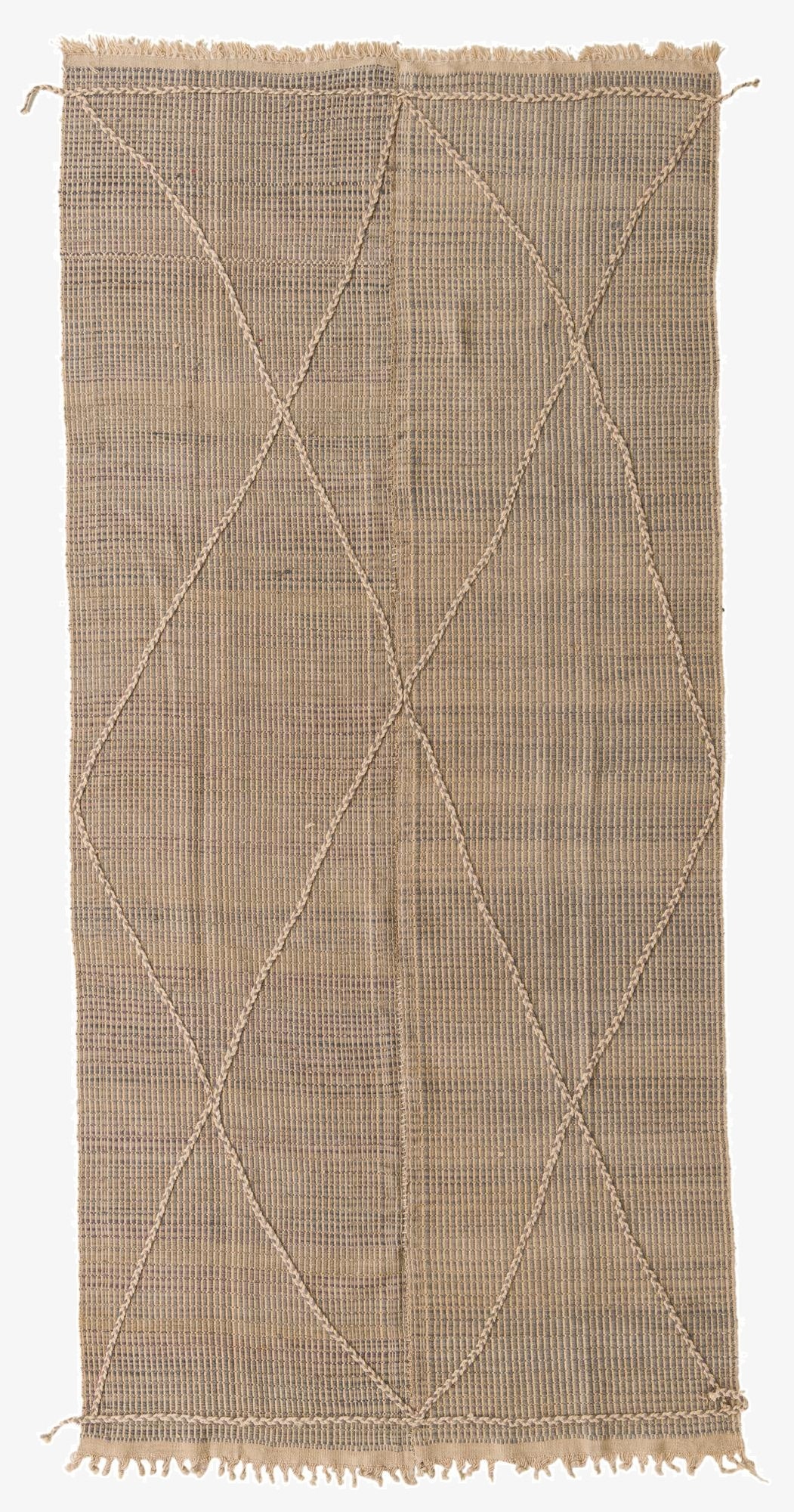  5' 10 x 12' 4  Hand Knotted Moroccan Wool Runner Rug