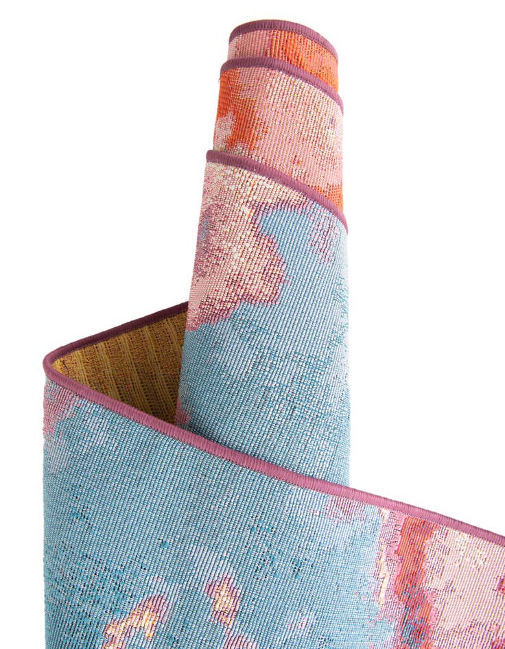 Detail image of  7' 10 x 10'  Washable Modern Indoor / Outdoor Rug