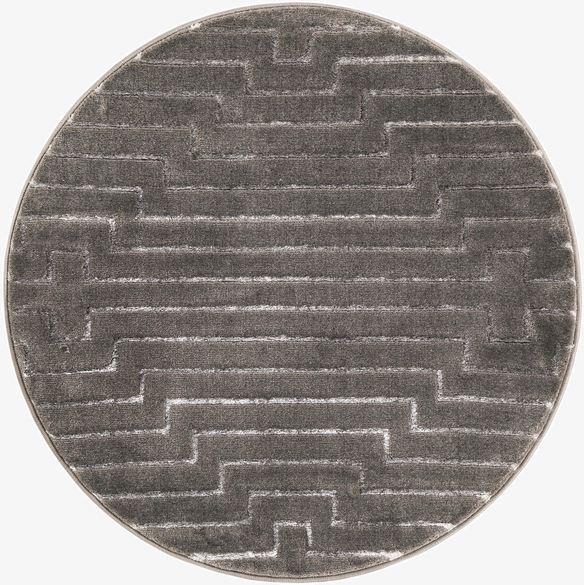  3' x 3' Vogue Geo Round Rug