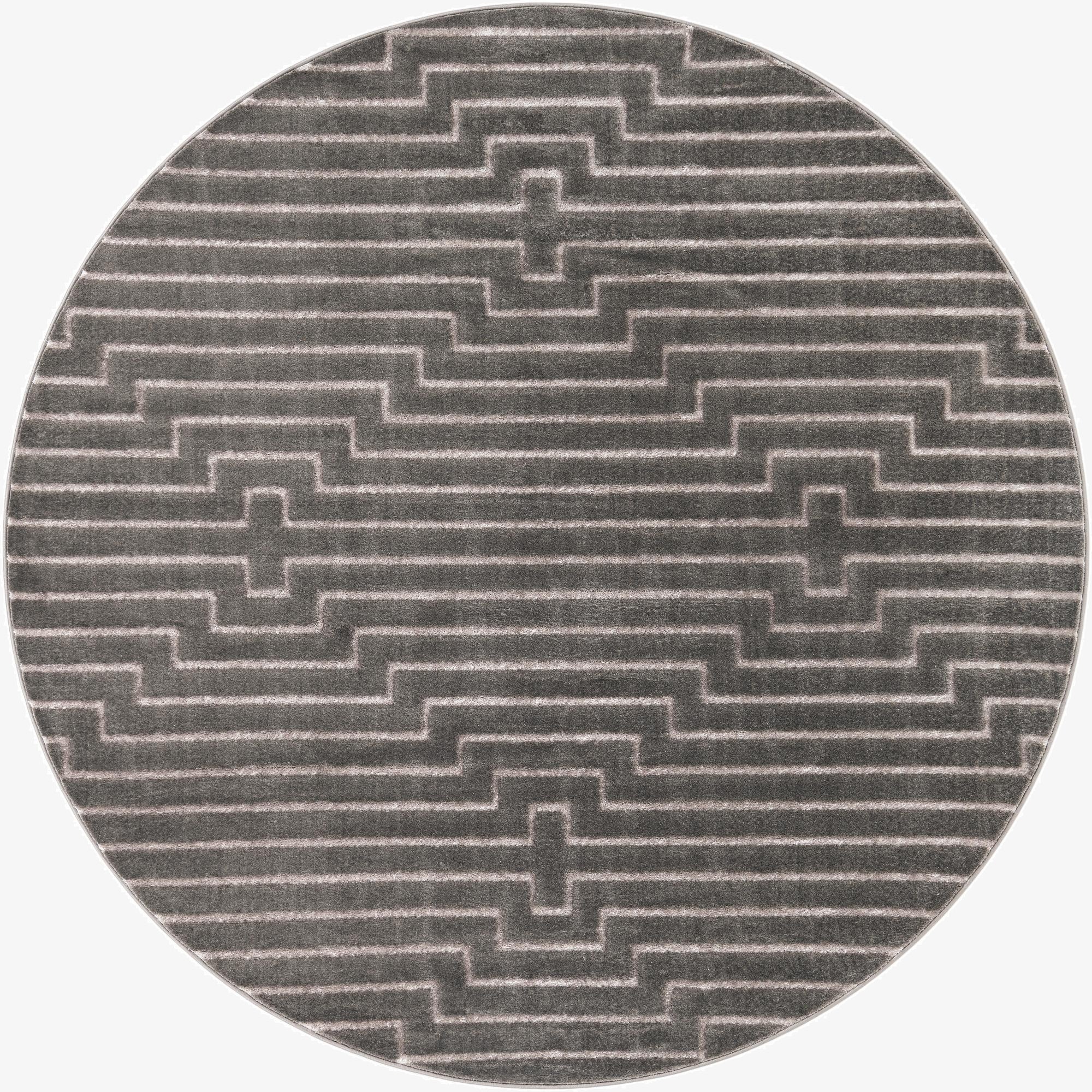  7' 10 x 7' 10 Vogue Geo Round Rug