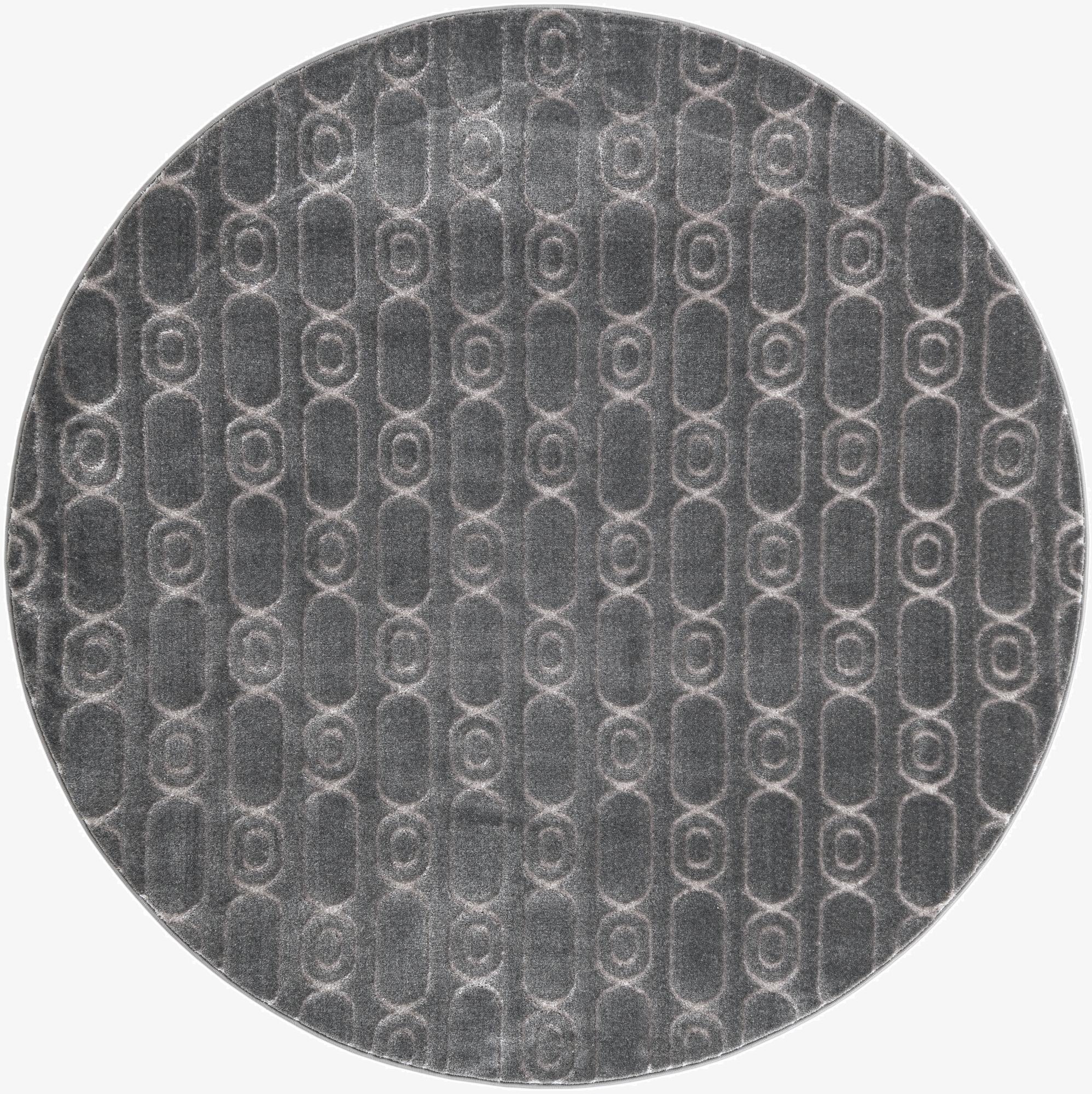  6' x 6' Vogue Geo Round Rug