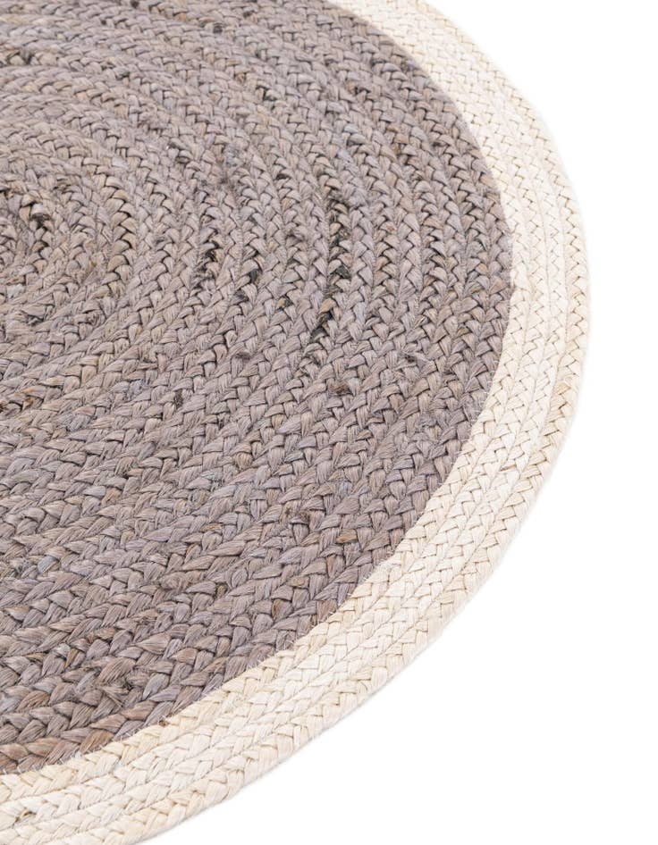 Detail image of  7' 10 x 10'  Hand Braided Jute Oval Rug