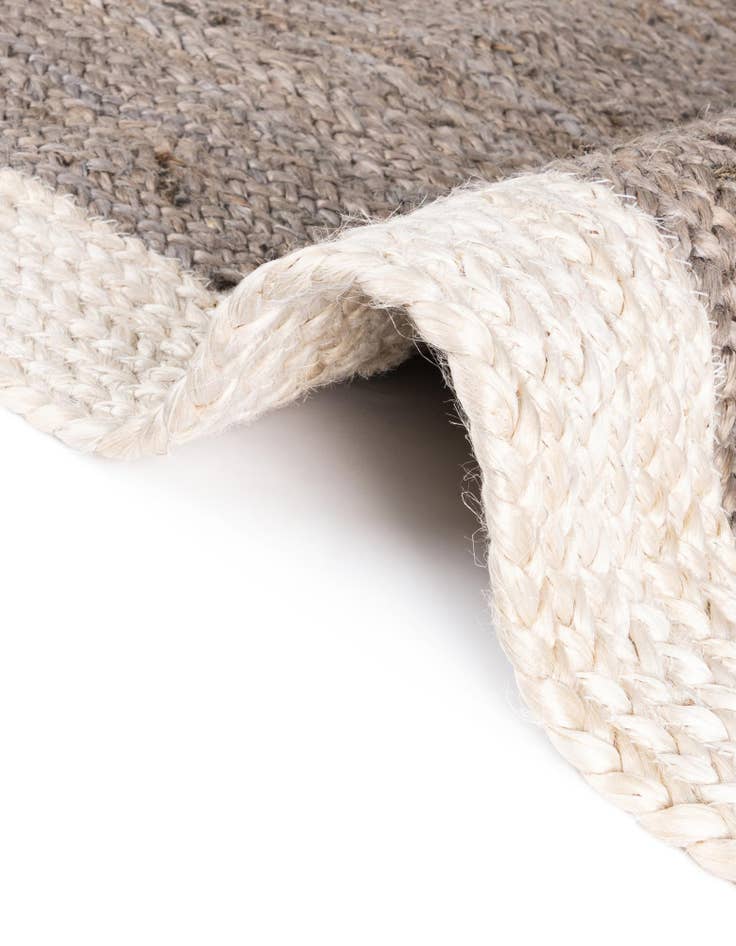 Detail image of  7' 10 x 10'  Hand Braided Jute Oval Rug