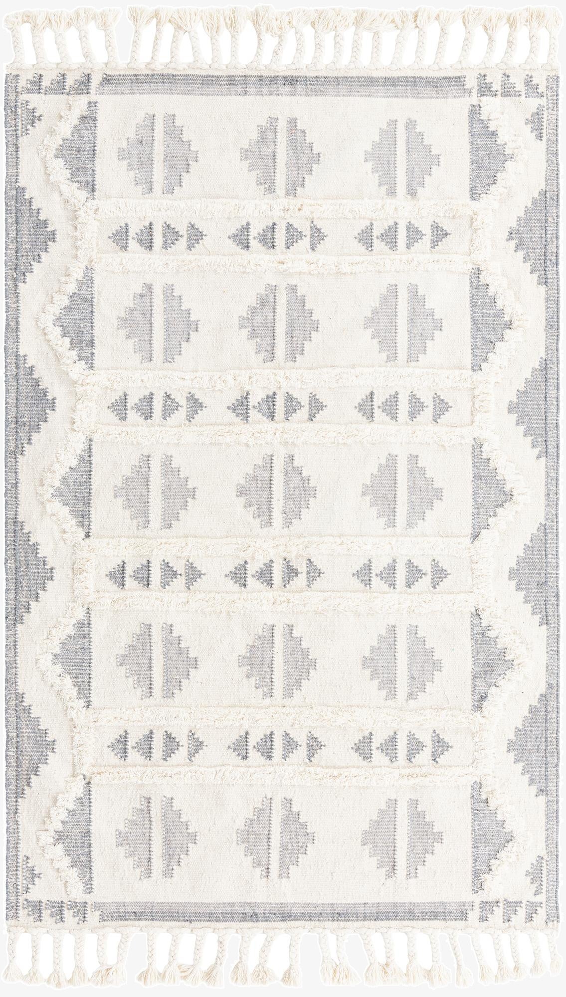  5' 1 x 8'  Hand Woven Arizona Wool Rug