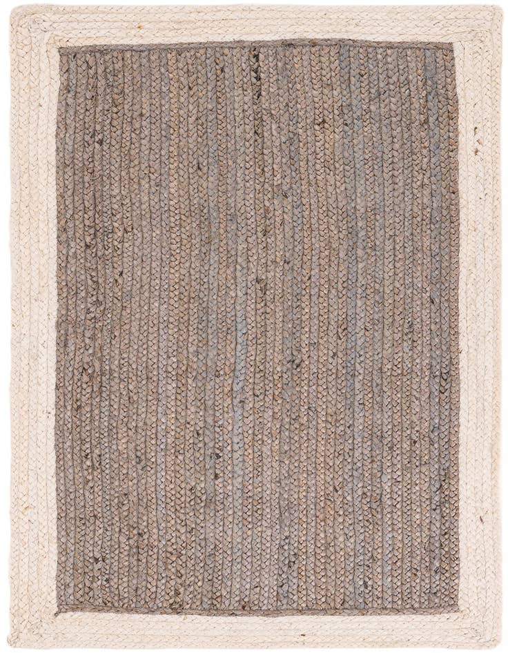 Detail image of  3' 1 x 5' 1  Hand Braided Jute Rug