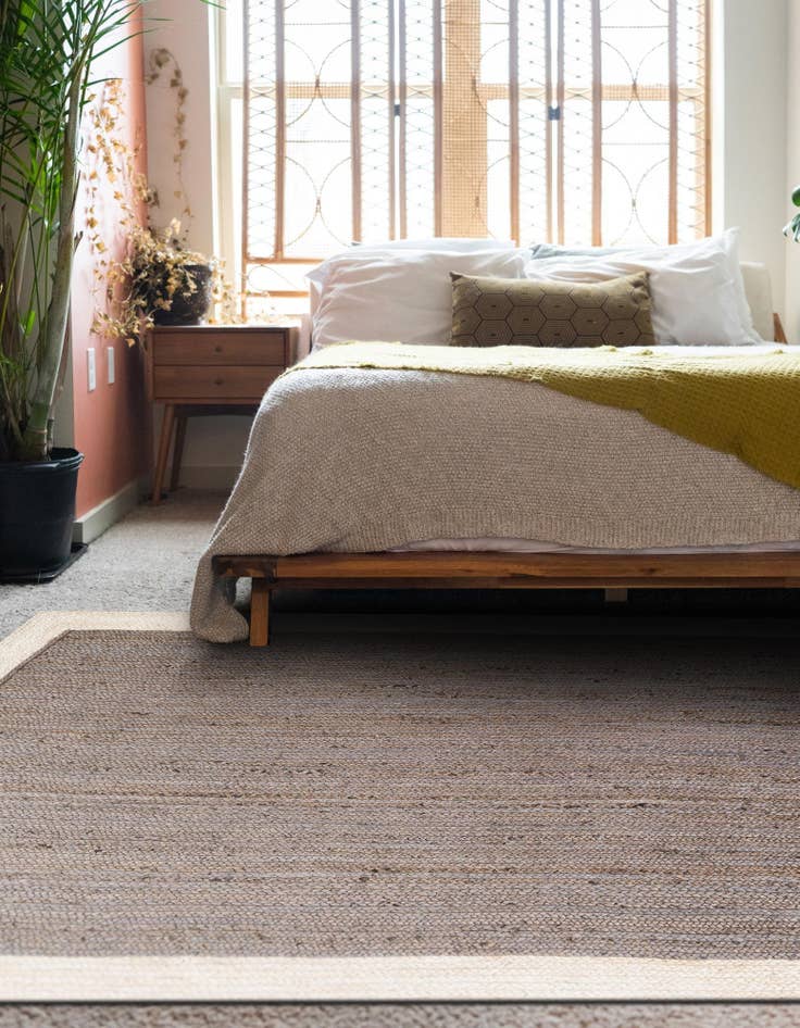 Detail image of  4' 1 x 6' 1  Hand Braided Jute Rug