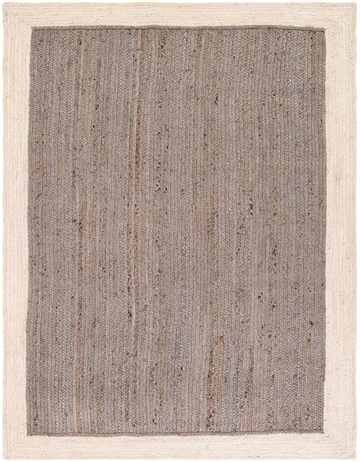 Detail image of  5' 1 x 8'  Hand Braided Jute Rug