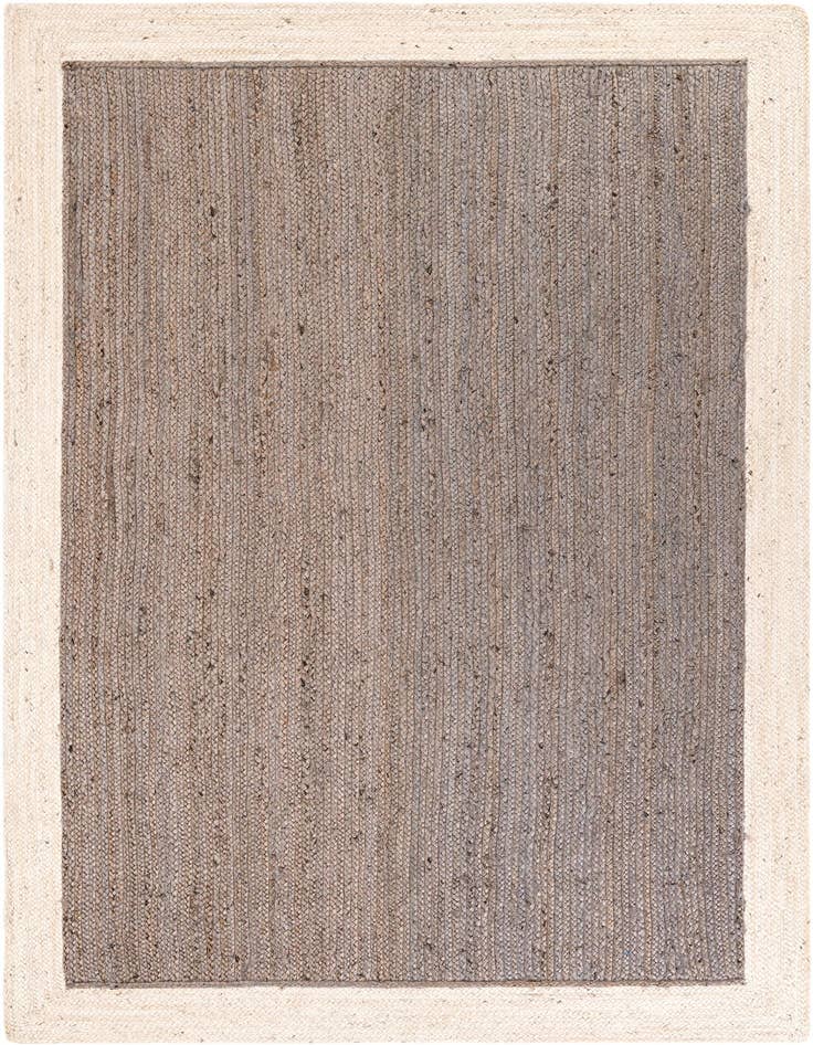 Detail image of  6' 1 x 9'  Hand Braided Jute Rug