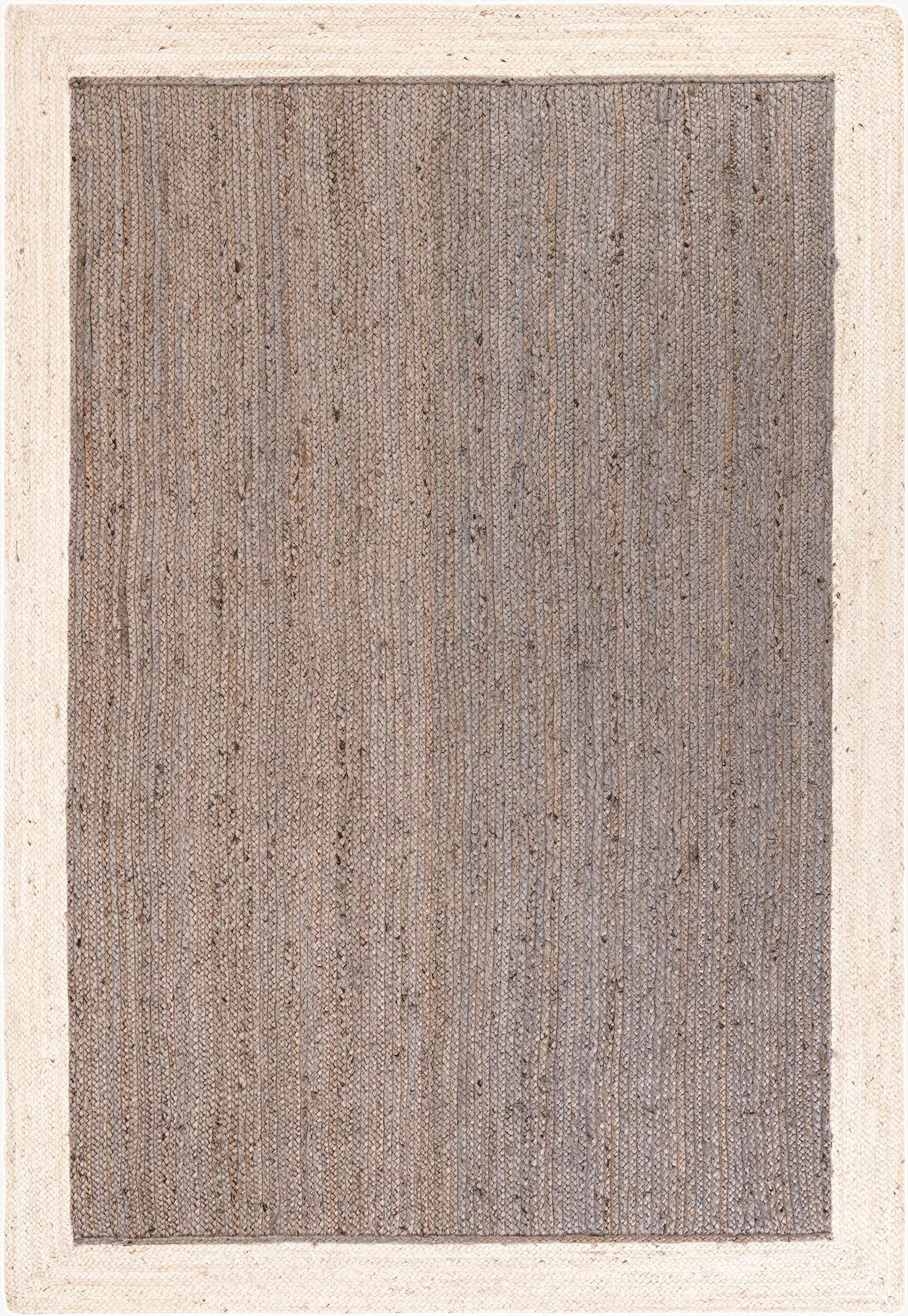  6' 1 x 9'  Hand Braided Jute Rug