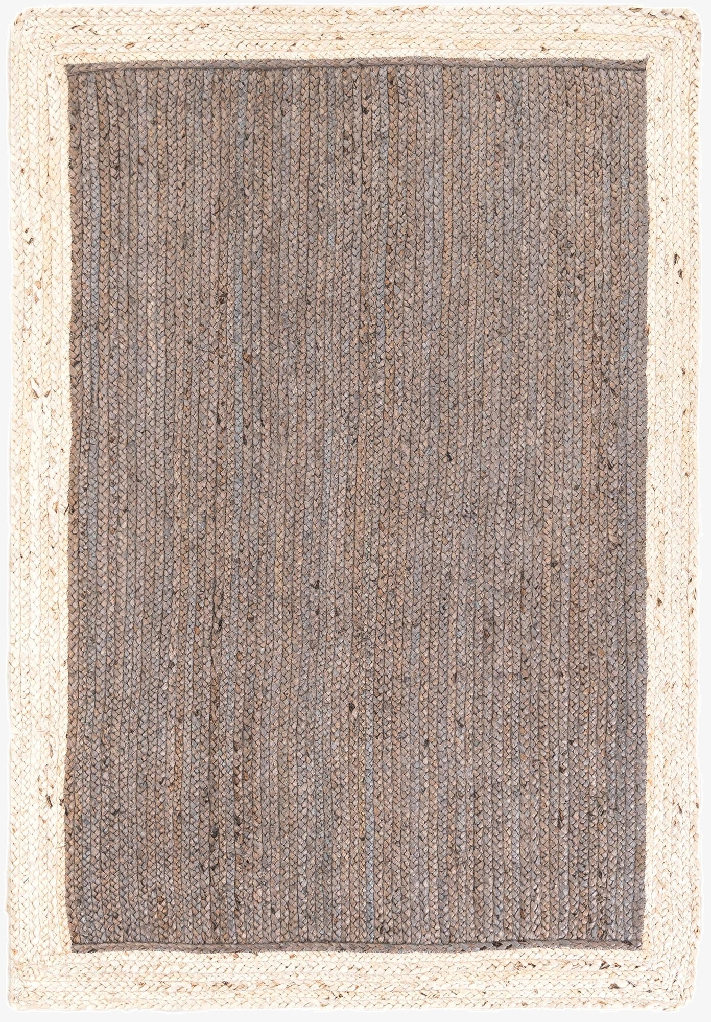  4' 1 x 6' 1  Hand Braided Jute Rug