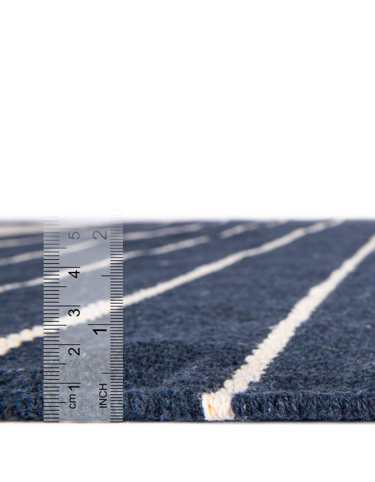 Detail image of  Custom Gray and White  Hand Woven Chindi Cotton Rug