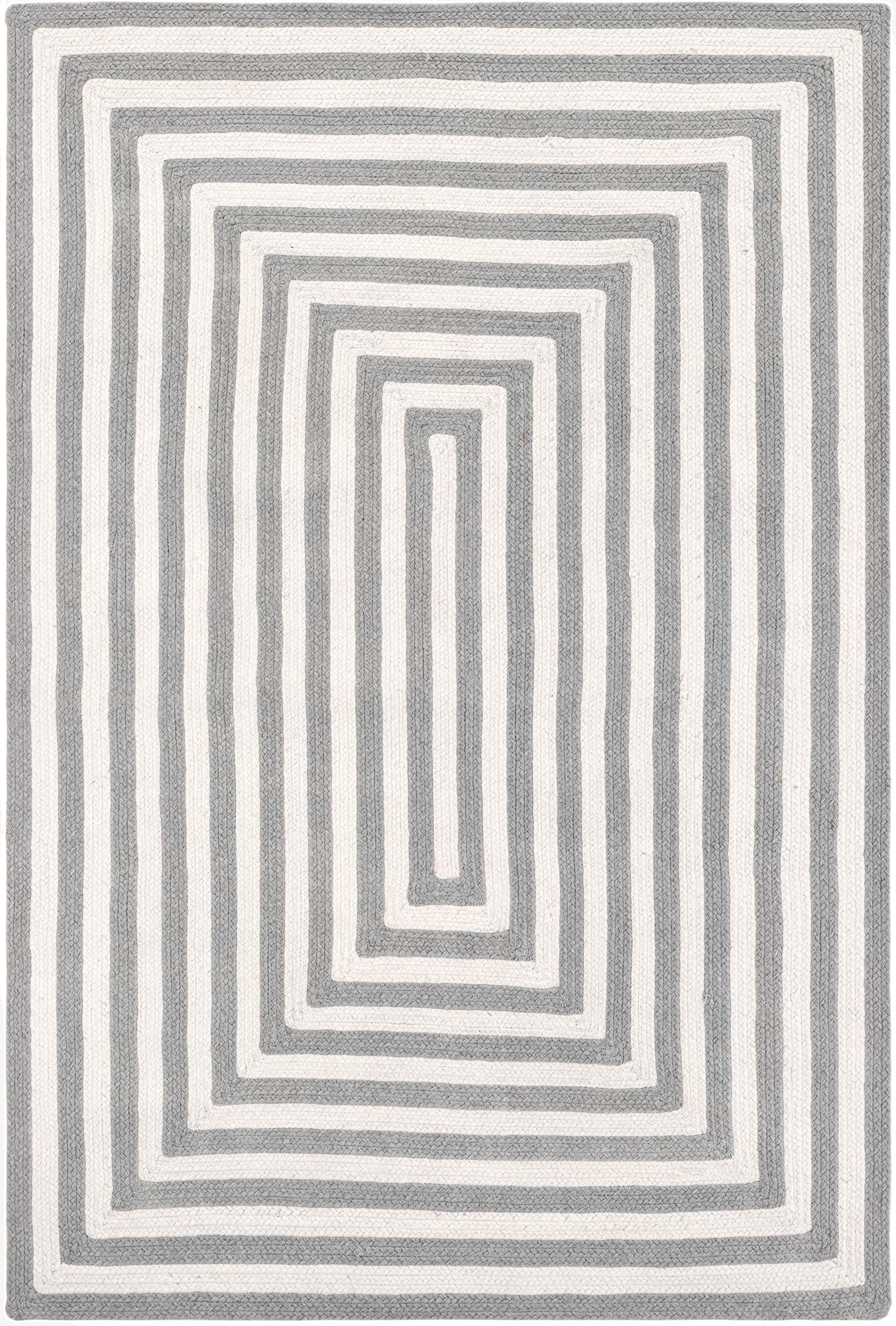  4' 1 x 6' 1  Hand Woven Eco Verse   Washable Indoor / Outdoor Rug