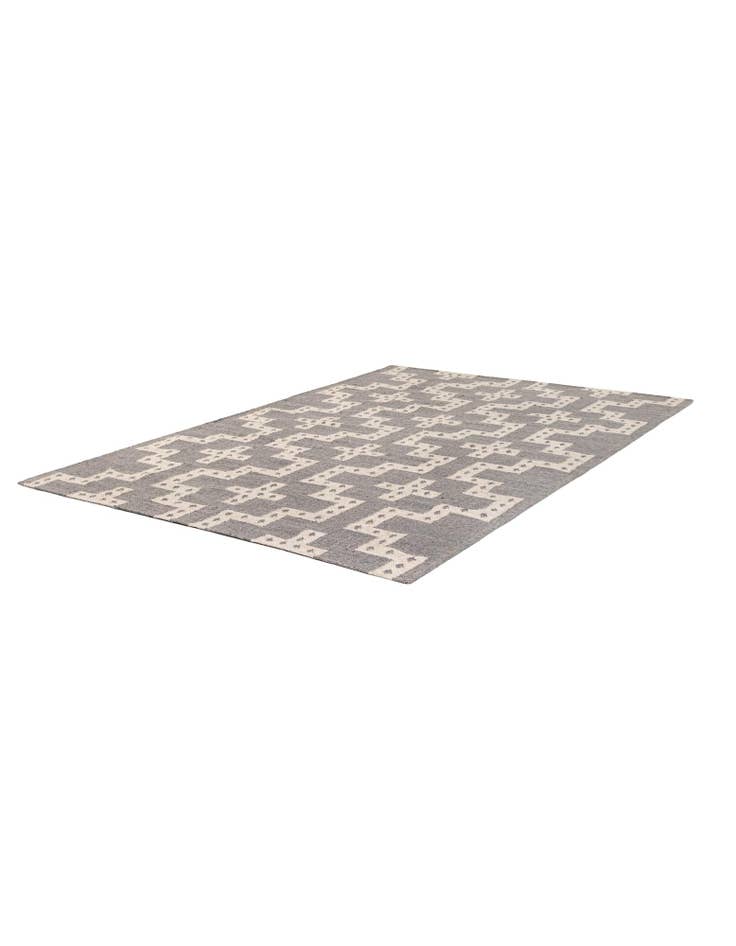 Detail image of  6' 1 x 9'  Hand Woven Kilim Wool Rug