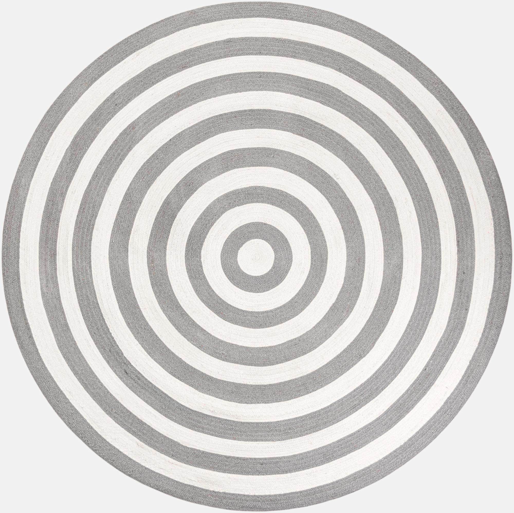  7' 10 x 7' 10  Hand Woven Eco Verse   Washable Indoor / Outdoor Round Rug