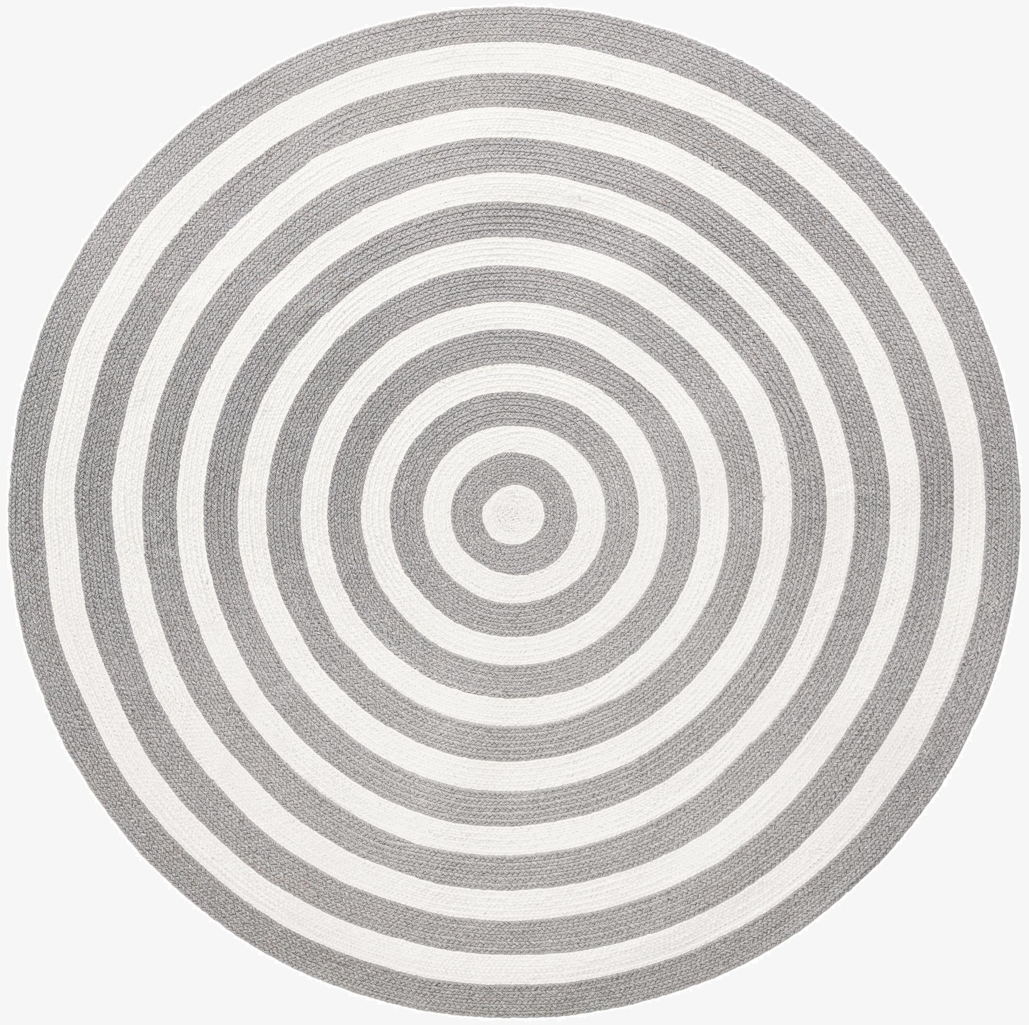  5' 3 x 5' 3  Hand Woven Eco Verse   Washable Indoor / Outdoor Round Rug