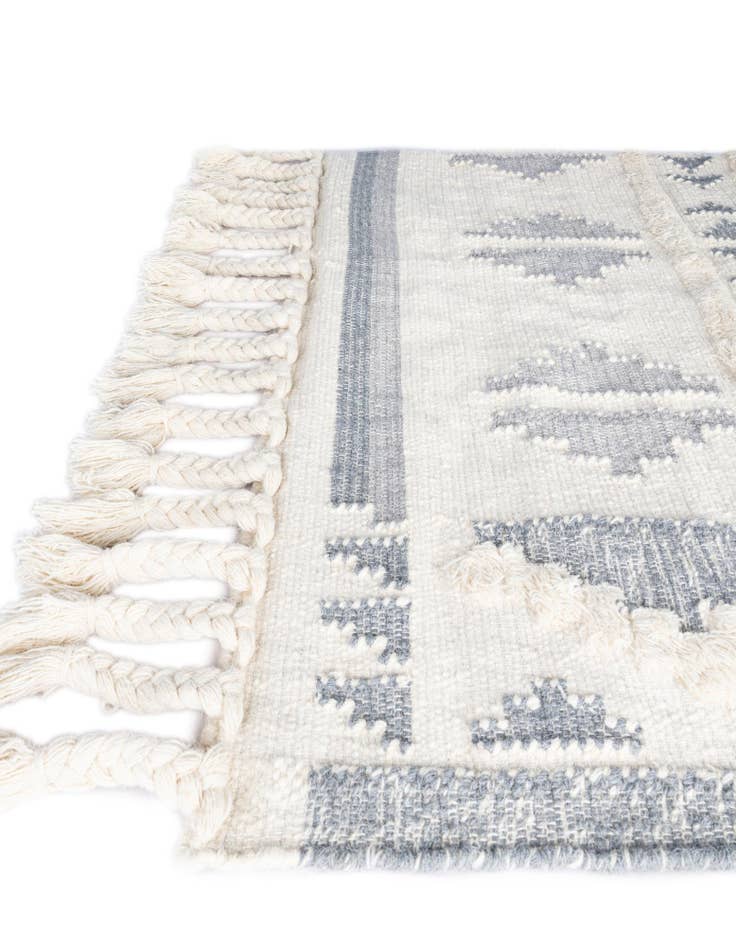Detail image of  2' 2 x 6' 1  Hand Woven Arizona Wool Runner Rug