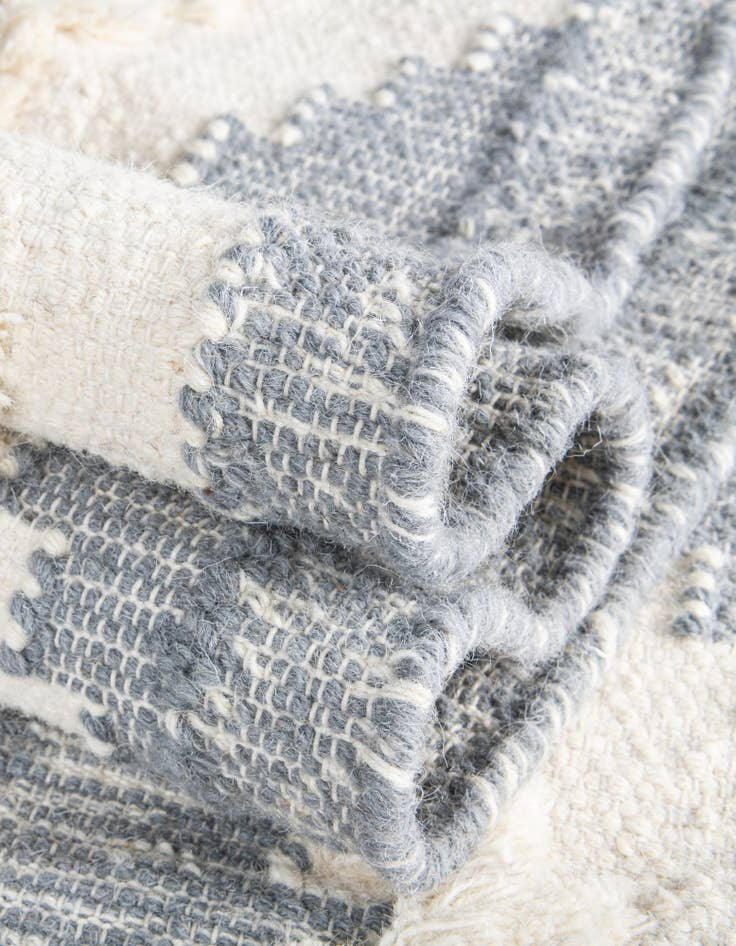 Detail image of  2' 2 x 6' 1  Hand Woven Arizona Wool Runner Rug