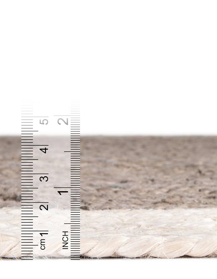 Detail image of  2' x 5' 1  Hand Braided Jute Runner Rug