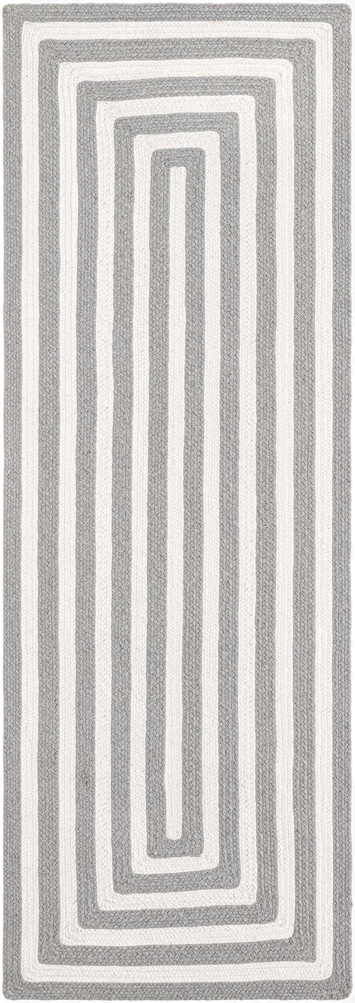  2' x 6' 1  Hand Woven Eco Verse   Washable Indoor / Outdoor Runner Rug