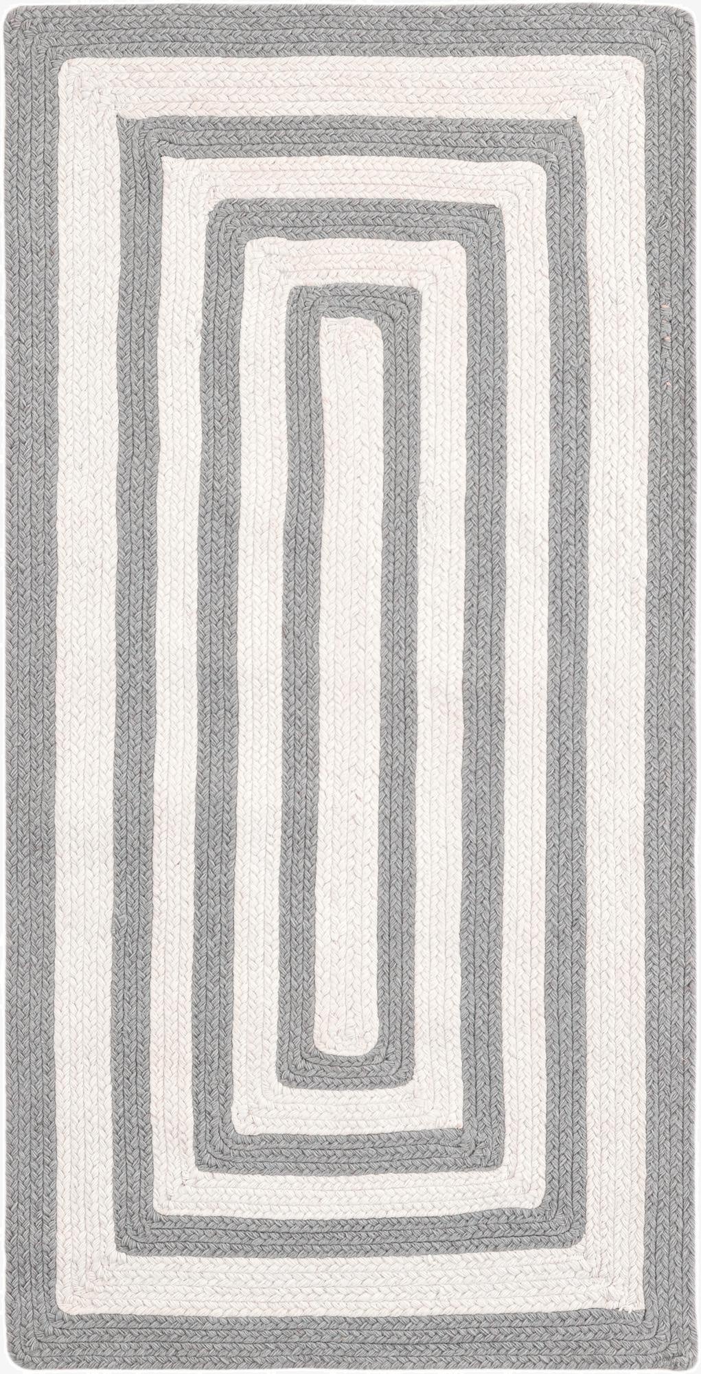  2' x 4' 1  Hand Woven Eco Verse   Washable Indoor / Outdoor Runner Rug