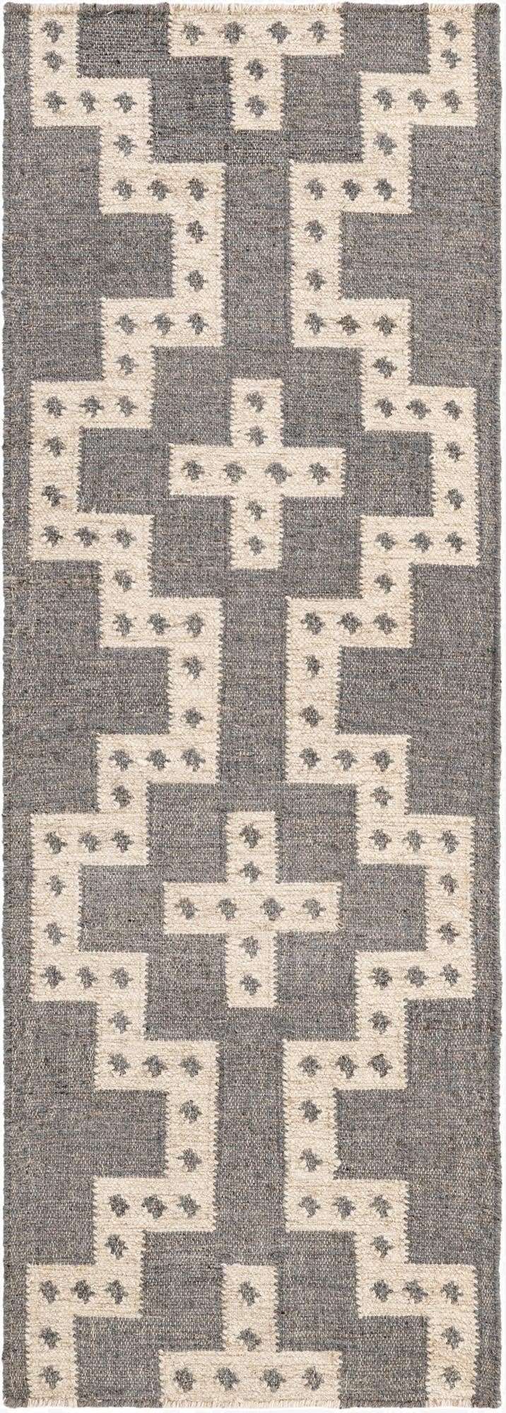  2' x 6' 1  Hand Woven Kilim Wool Runner Rug