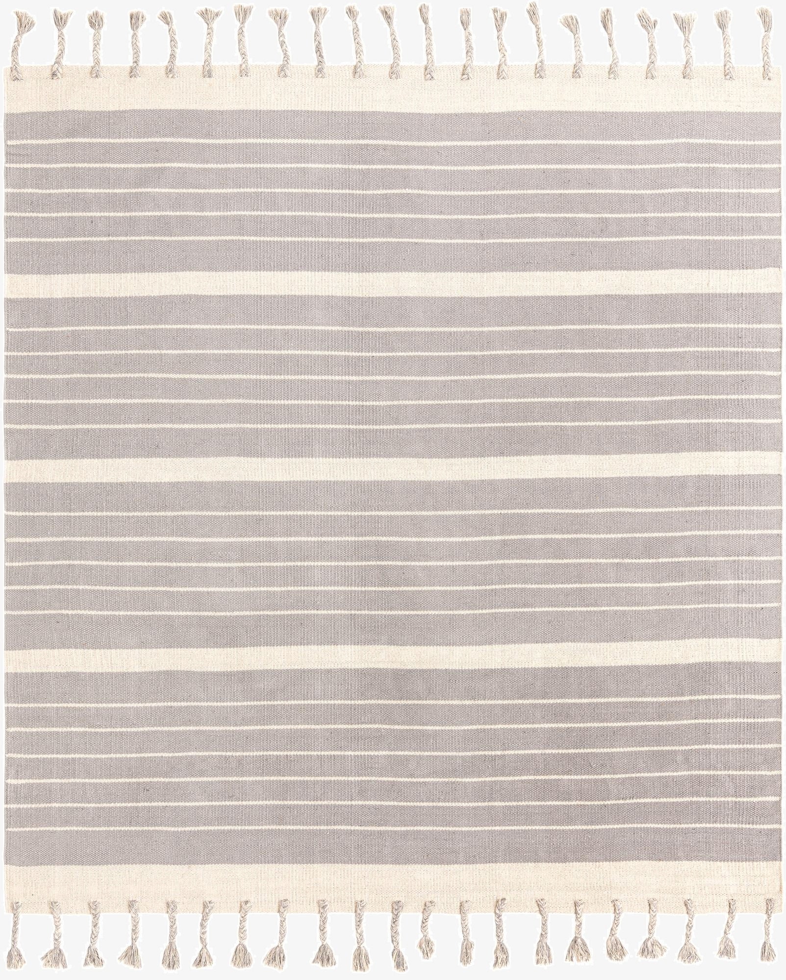  7' 1 x 7' 1  Hand Woven Chindi Cotton Square Rug