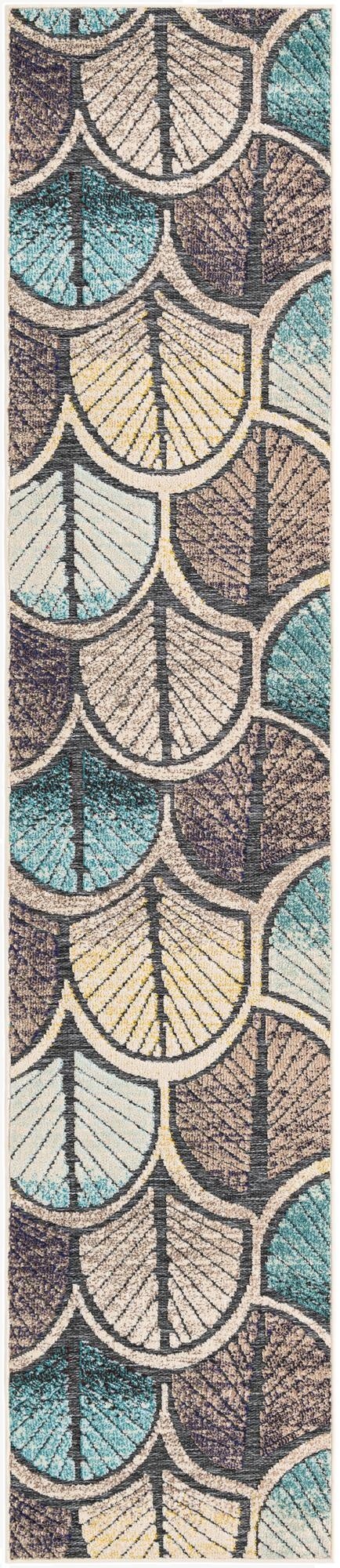 2' 7 x 12'  Washable Casablanca Indoor / Outdoor Runner Rug