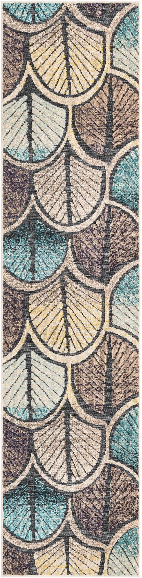  2' 7 x 10'  Washable Casablanca Indoor / Outdoor Runner Rug