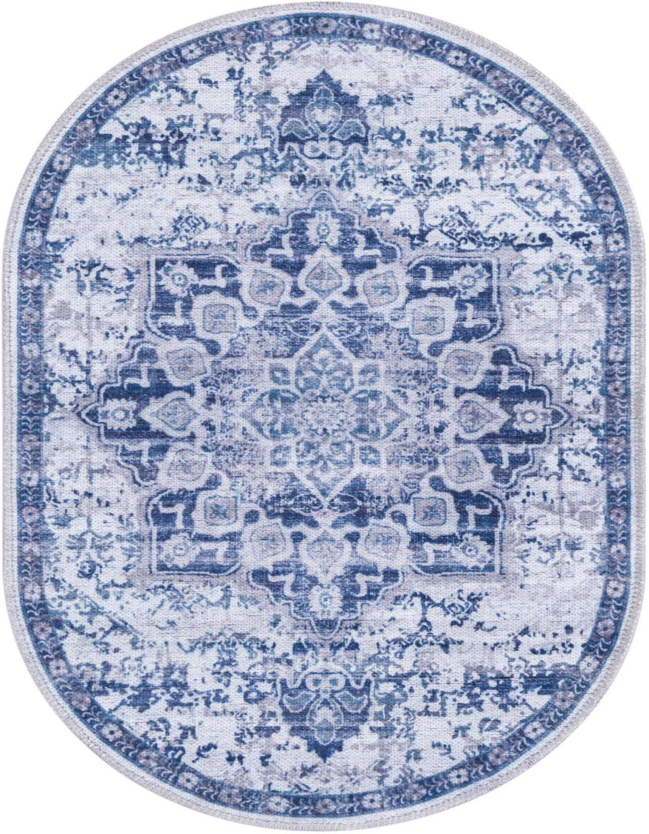 Primary image  2' x 3'  Washable Francesca Oval Rug