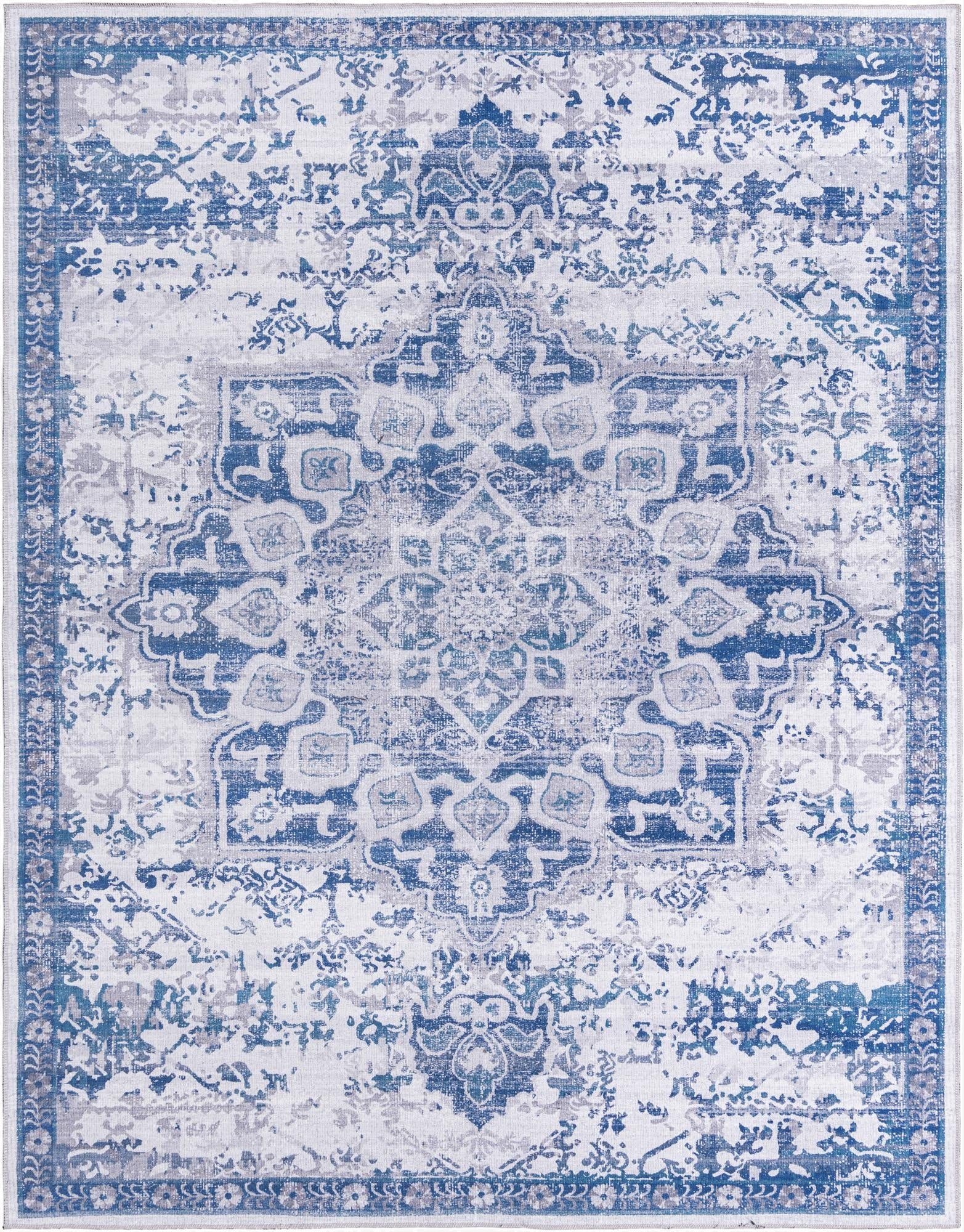  7' 10 x 10'  Washable Francesca Rug