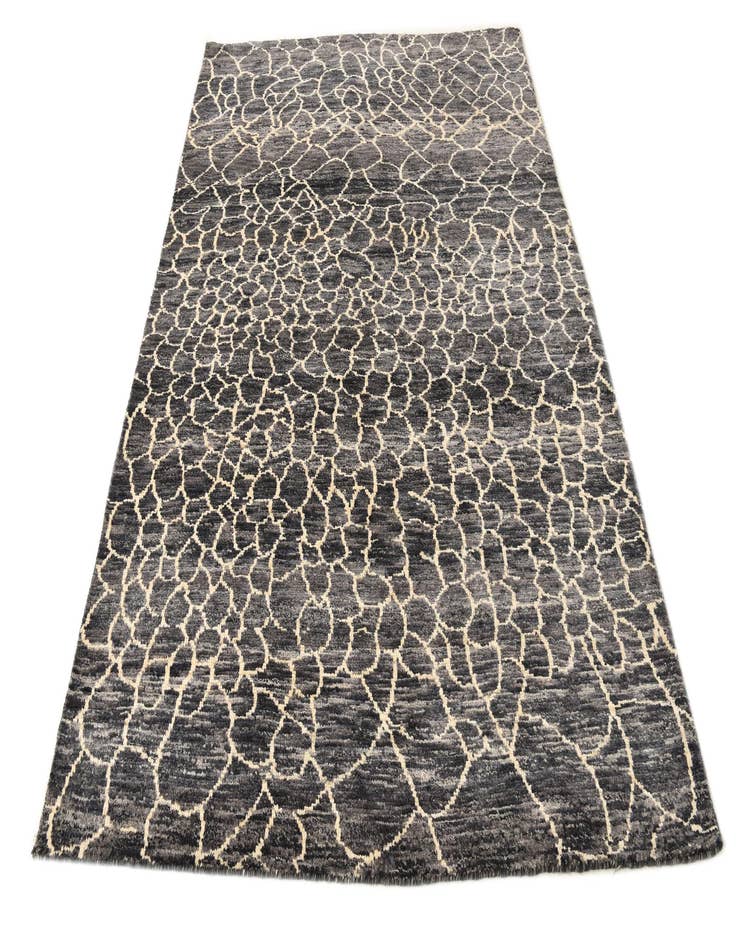 Detail image of  5' 7 x 8'  Hand Knotted Moroccan Wool Rug