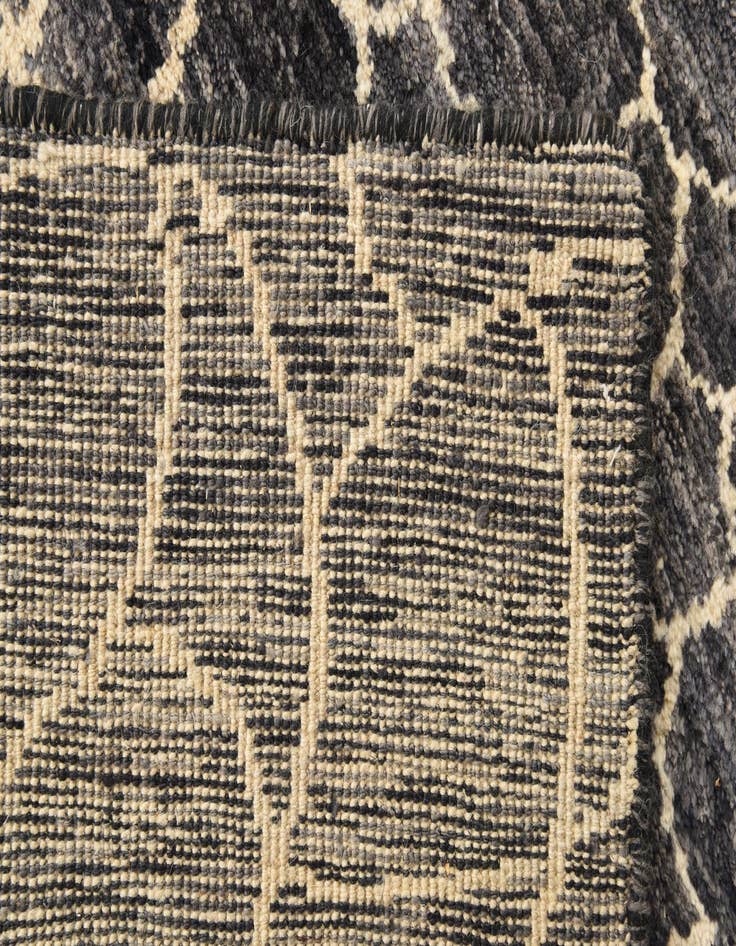 Detail image of  5' 7 x 8'  Hand Knotted Moroccan Wool Rug