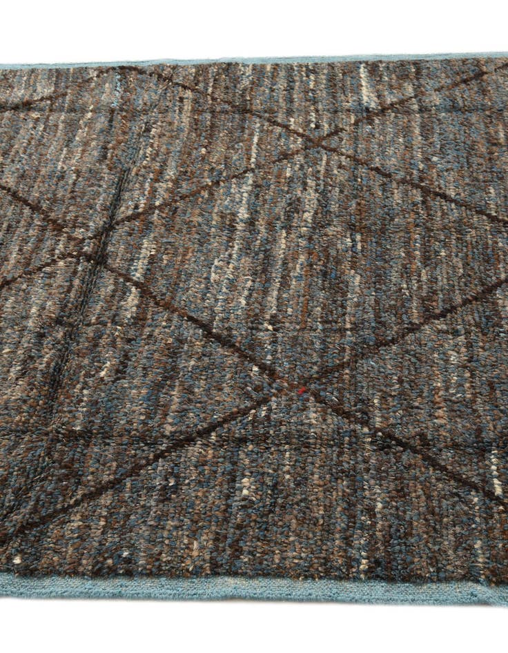 Detail image of  5' 11 x 9' 9  Hand Knotted Moroccan Wool Rug