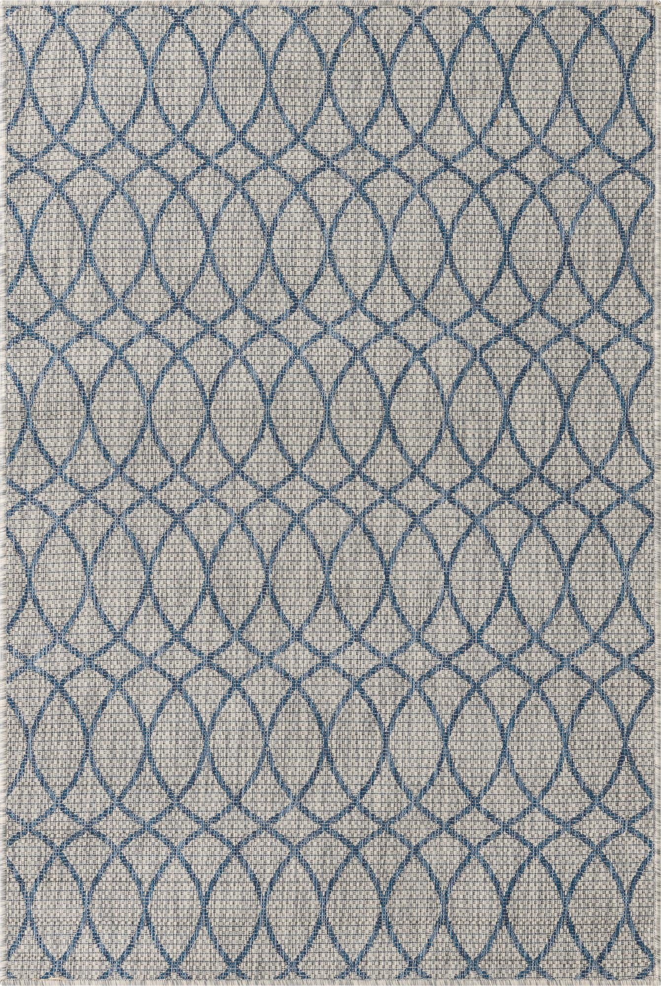  4' x 6'  Washable Lattice Indoor / Outdoor Rug