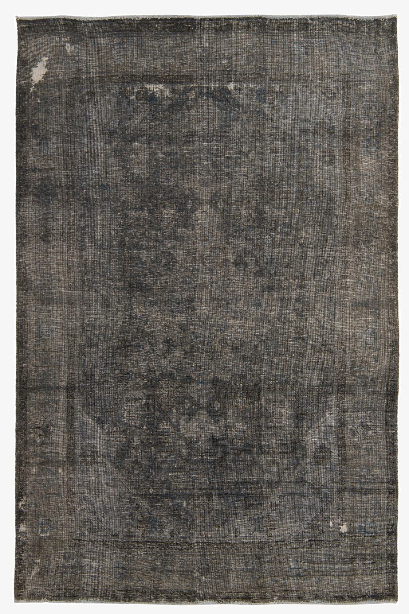  6' 4 x 9' 10  Hand Knotted Ultra Vintage Persian Wool Rug
