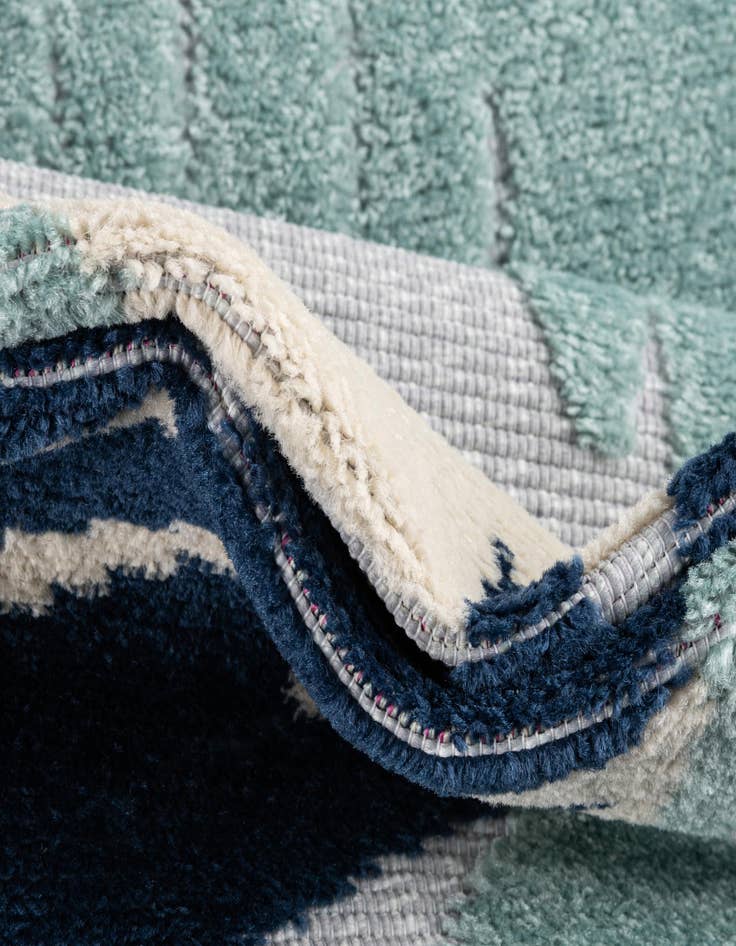 Detail image of  5' 3 x 5' 3  Washable Aruba Indoor / Outdoor Round Rug