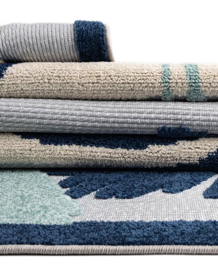 Detail image of  7' 10 x 7' 10  Washable Aruba Indoor / Outdoor Square Rug