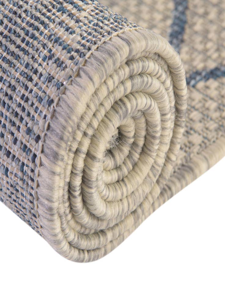 Detail image of  10' x 10'  Washable Lattice Indoor / Outdoor Square Rug