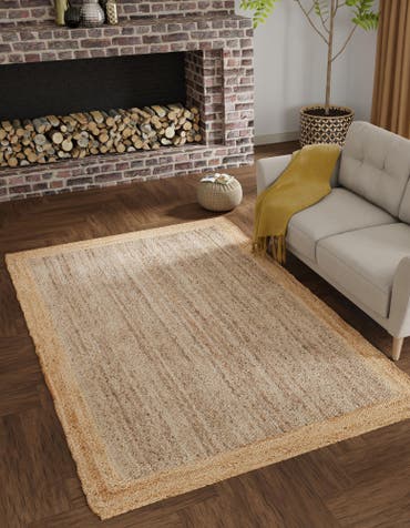  7' 10 x 10'  Hand Braided Jute Rug