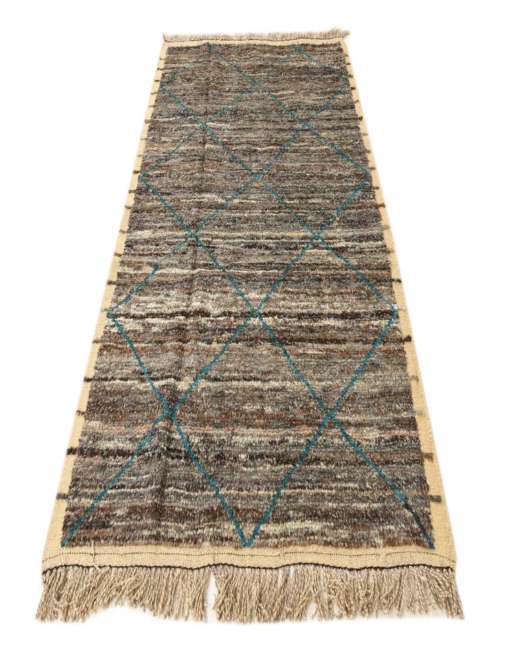 Detail image of  5' 3 x 8' 6  Hand Knotted Moroccan Wool Rug