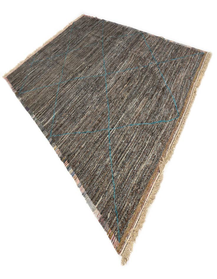 Detail image of 9' 10 x 14' 3 Hand Knotted Moroccan Wool Rug