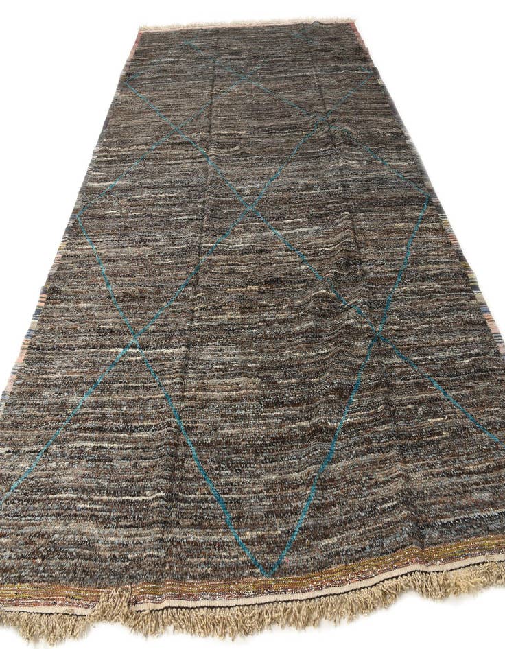 Detail image of 9' 10 x 14' 3 Hand Knotted Moroccan Wool Rug