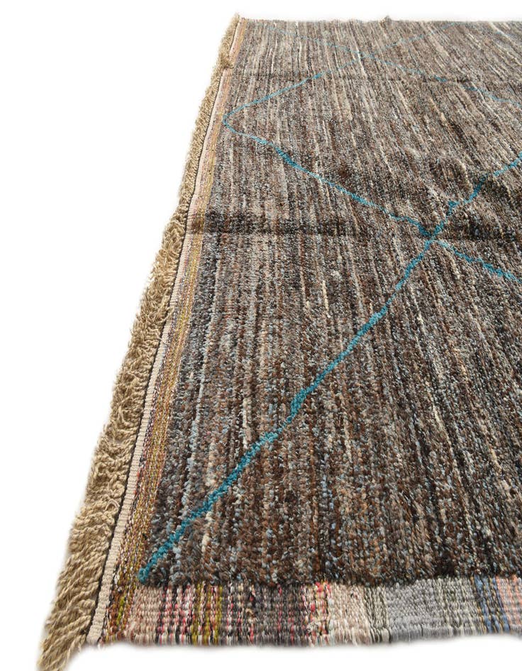Detail image of 9' 10 x 14' 3 Hand Knotted Moroccan Wool Rug