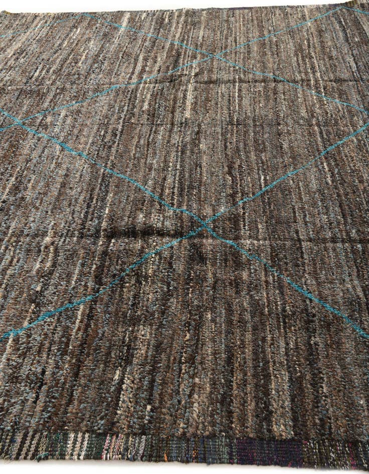 Detail image of 9' 10 x 14' 3 Hand Knotted Moroccan Wool Rug