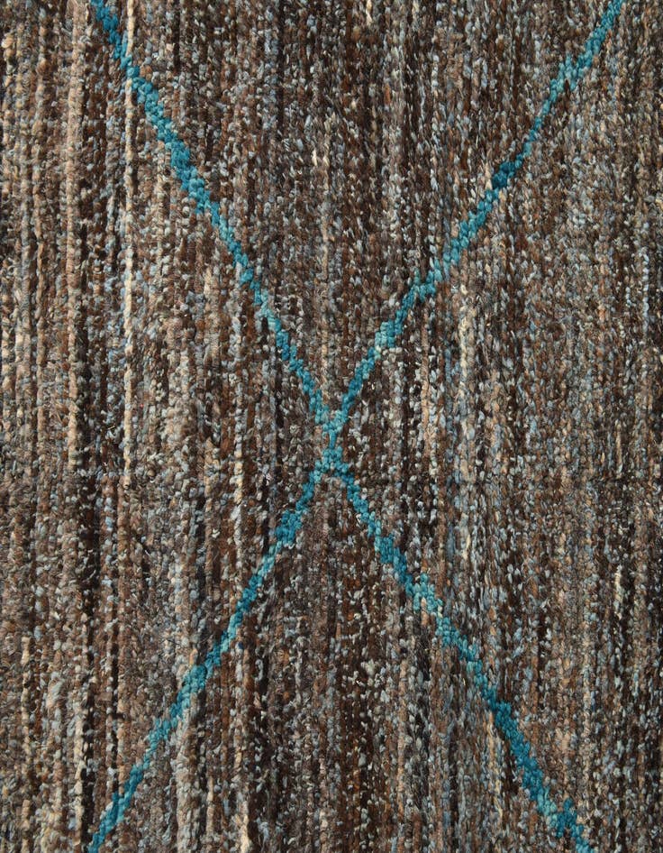 Detail image of 9' 10 x 14' 3 Hand Knotted Moroccan Wool Rug