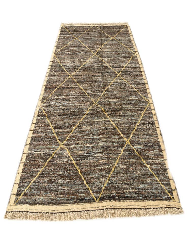 Detail image of  6' 3 x 9' 8  Hand Knotted Moroccan Wool Rug