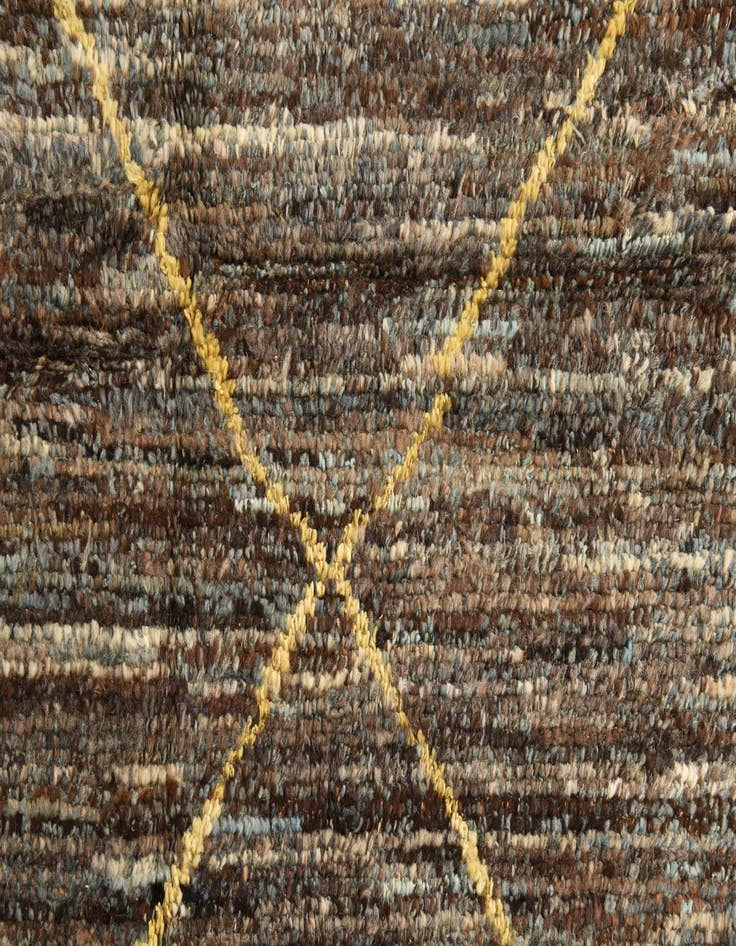 Detail image of  6' 3 x 9' 8  Hand Knotted Moroccan Wool Rug