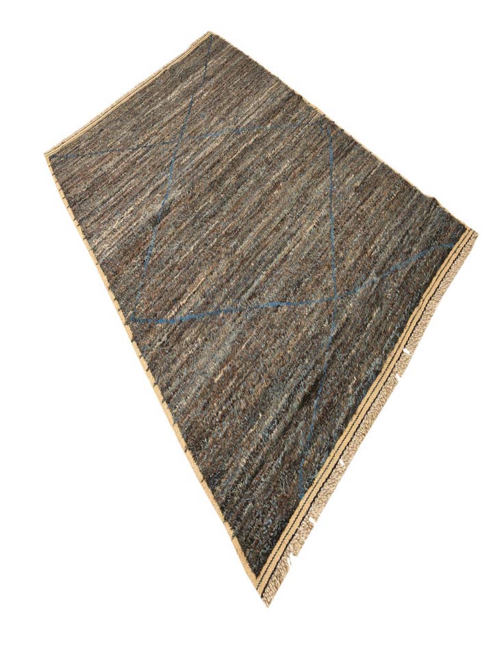 Detail image of  5' 5 x 8' 7  Hand Knotted Moroccan Wool Rug