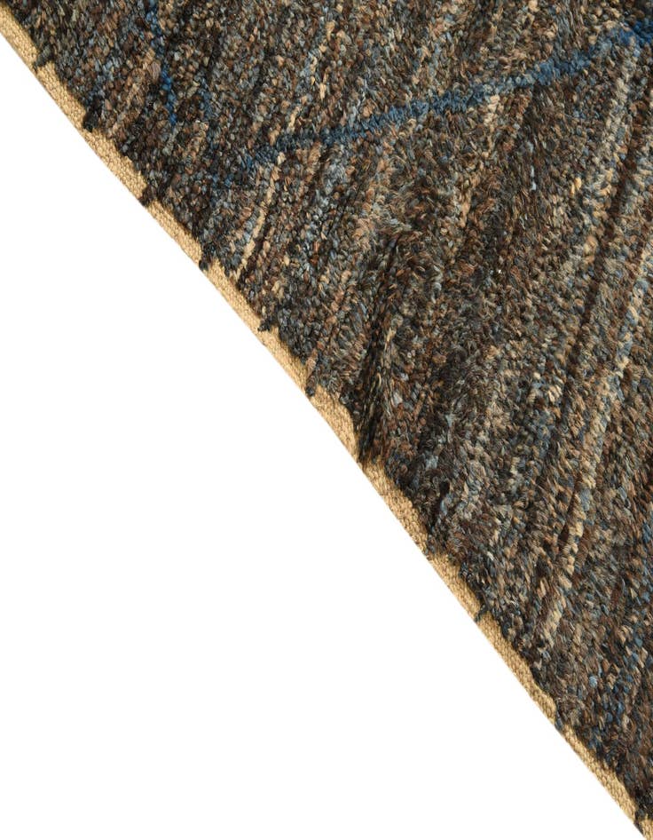 Detail image of  5' 5 x 8' 7  Hand Knotted Moroccan Wool Rug