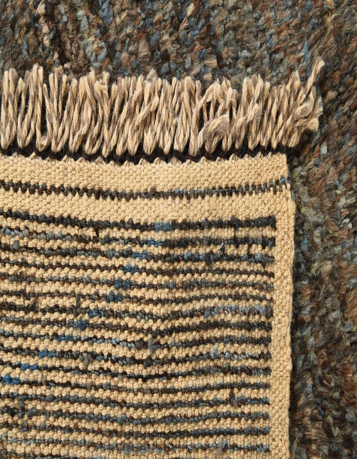 Detail image of  5' 5 x 8' 7  Hand Knotted Moroccan Wool Rug